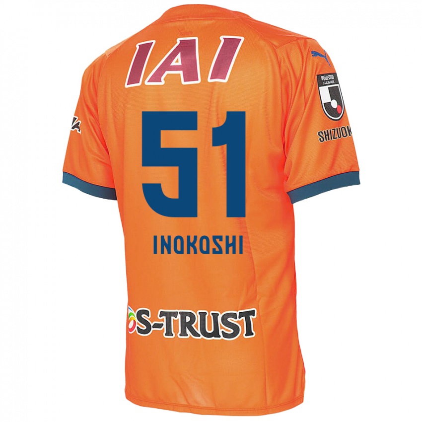 Herren Yui Inokoshi #51 Orange Blau Heimtrikot Trikot 2024/25 T-Shirt