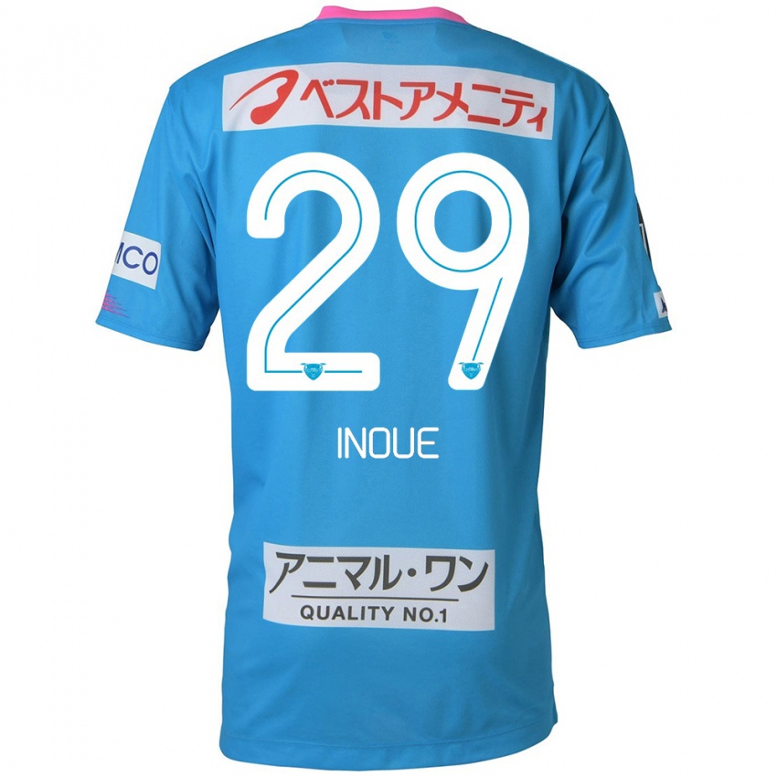 Herren Taisei Inoue #29 Blau Rosa Heimtrikot Trikot 2024/25 T-Shirt