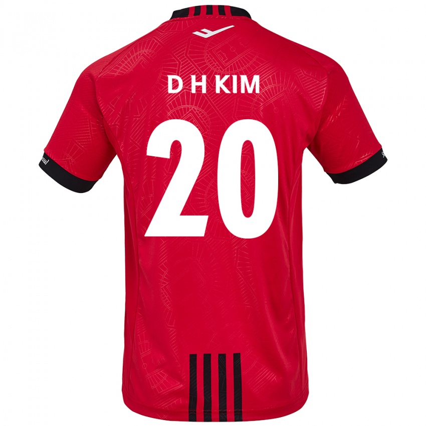 Herren Hyeon-Deok Kim #20 Rot Schwarz Heimtrikot Trikot 2024/25 T-Shirt