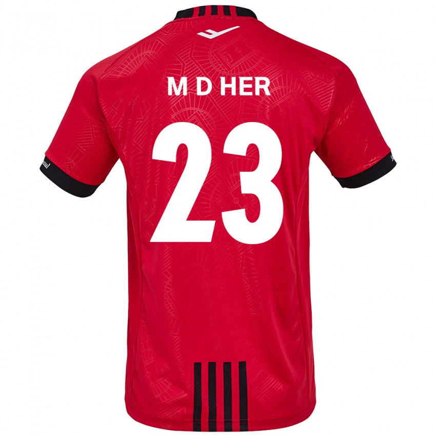 Herren Dong-Min Her #23 Rot Schwarz Heimtrikot Trikot 2024/25 T-Shirt