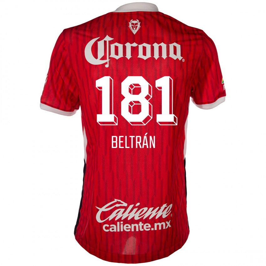 Herren Ronaldo Beltrán #181 Rot-Weiss Heimtrikot Trikot 2024/25 T-Shirt