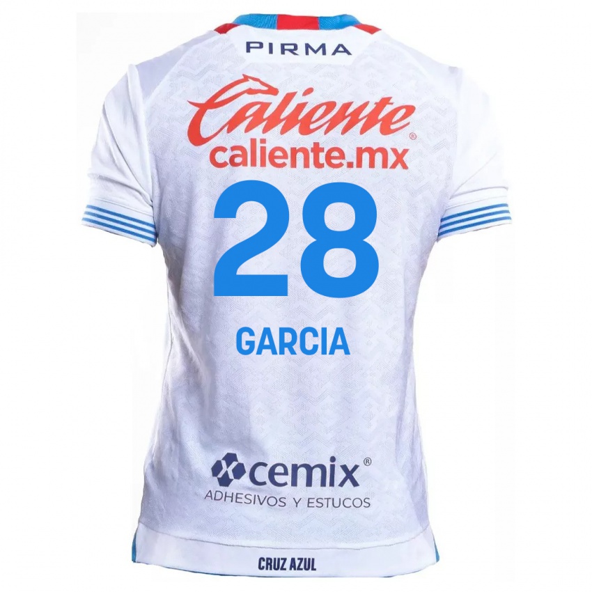 Herren Ana Garcia #28 Weiß Blau Auswärtstrikot Trikot 2024/25 T-Shirt