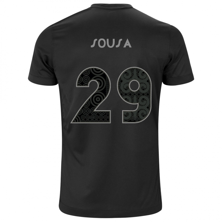 Herren Arthur Sousa #29 Schwarz Auswärtstrikot Trikot 2024/25 T-Shirt