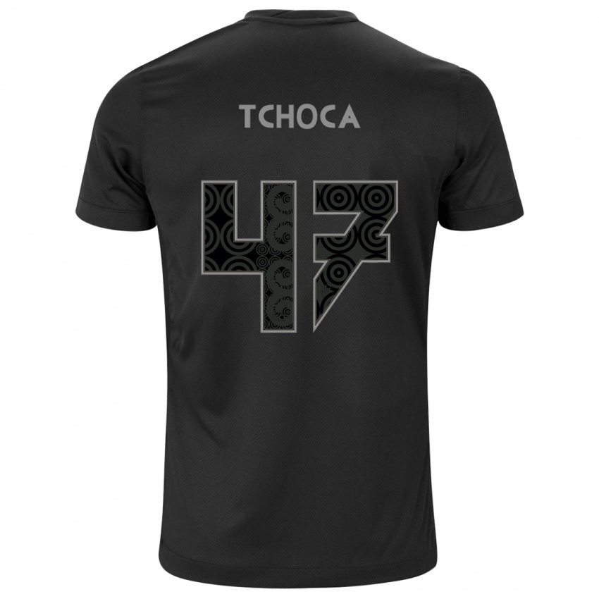 Herren Tchoca #47 Schwarz Auswärtstrikot Trikot 2024/25 T-Shirt