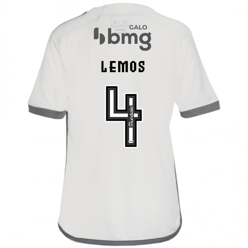 Herren Mauricio Lemos #4 Cremefarben Auswärtstrikot Trikot 2024/25 T-Shirt