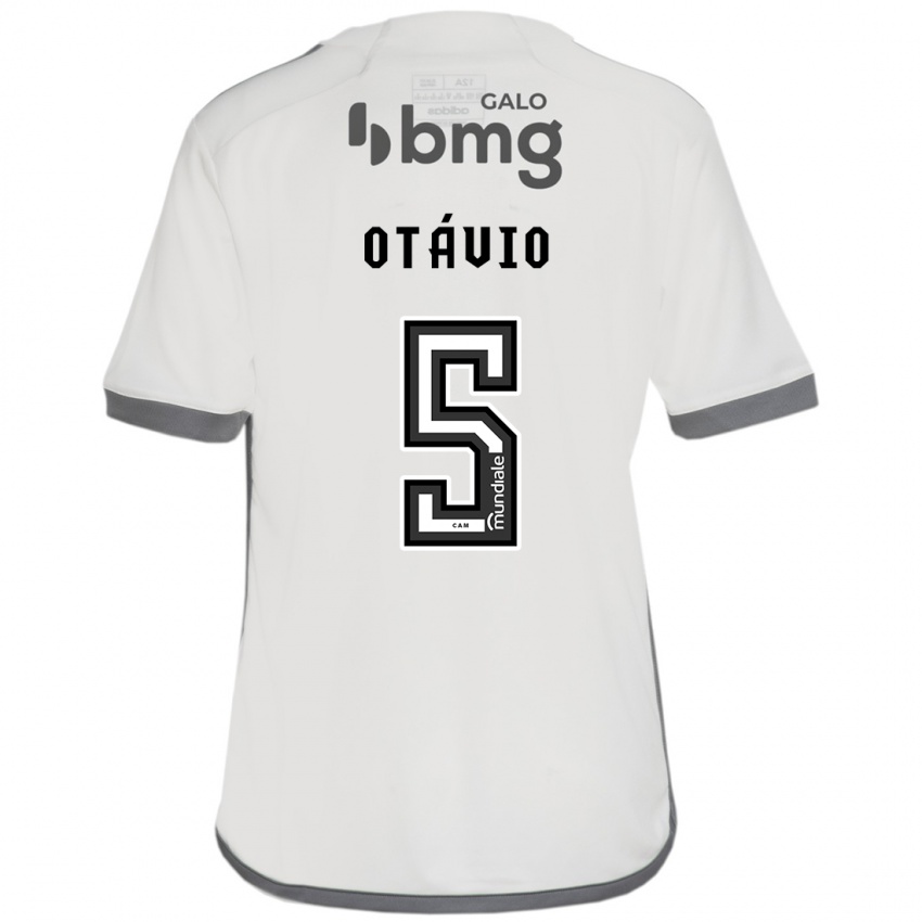 Herren Otávio #5 Cremefarben Auswärtstrikot Trikot 2024/25 T-Shirt