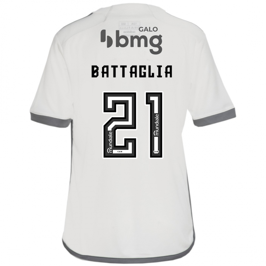 Herren Rodrigo Battaglia #21 Cremefarben Auswärtstrikot Trikot 2024/25 T-Shirt