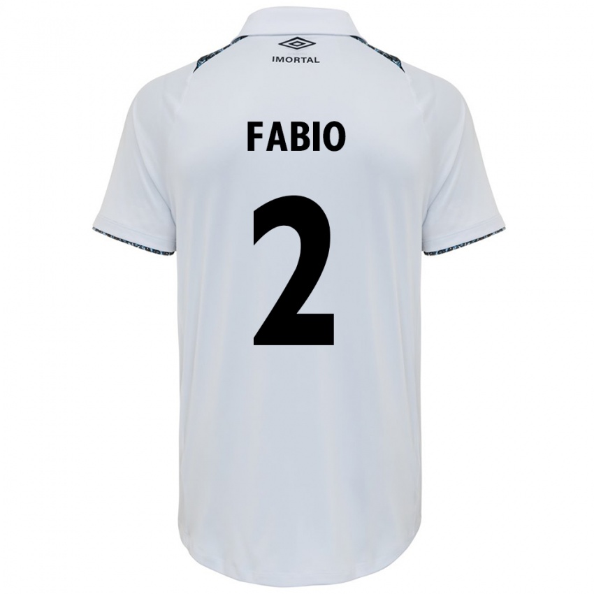 Herren Fábio #2 Weiß Blau Auswärtstrikot Trikot 2024/25 T-Shirt