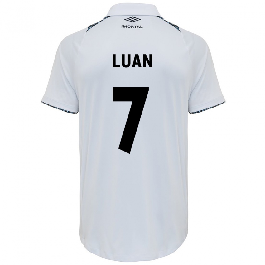 Herren Luan #7 Weiß Blau Auswärtstrikot Trikot 2024/25 T-Shirt