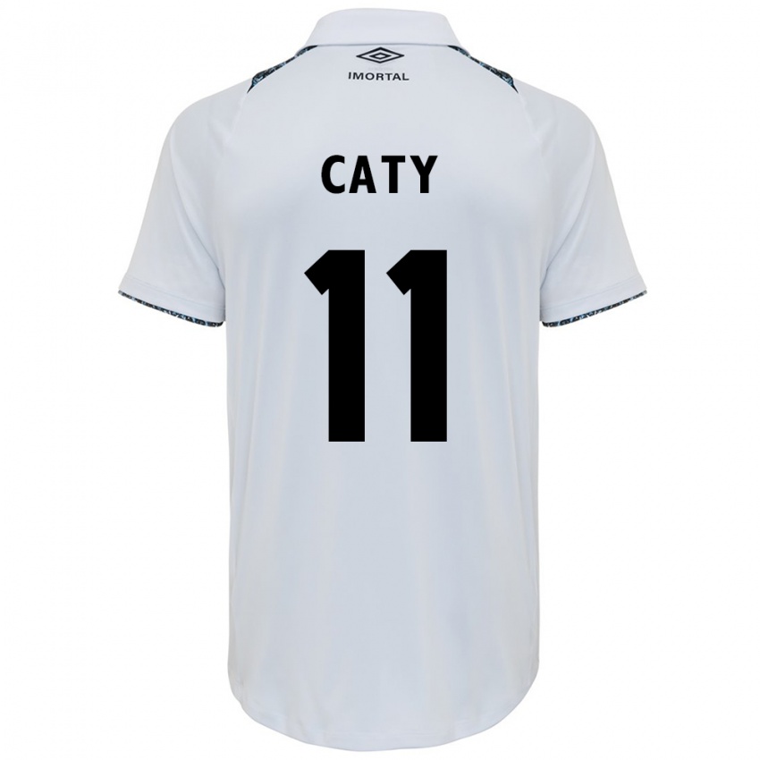 Herren Caty #11 Weiß Blau Auswärtstrikot Trikot 2024/25 T-Shirt