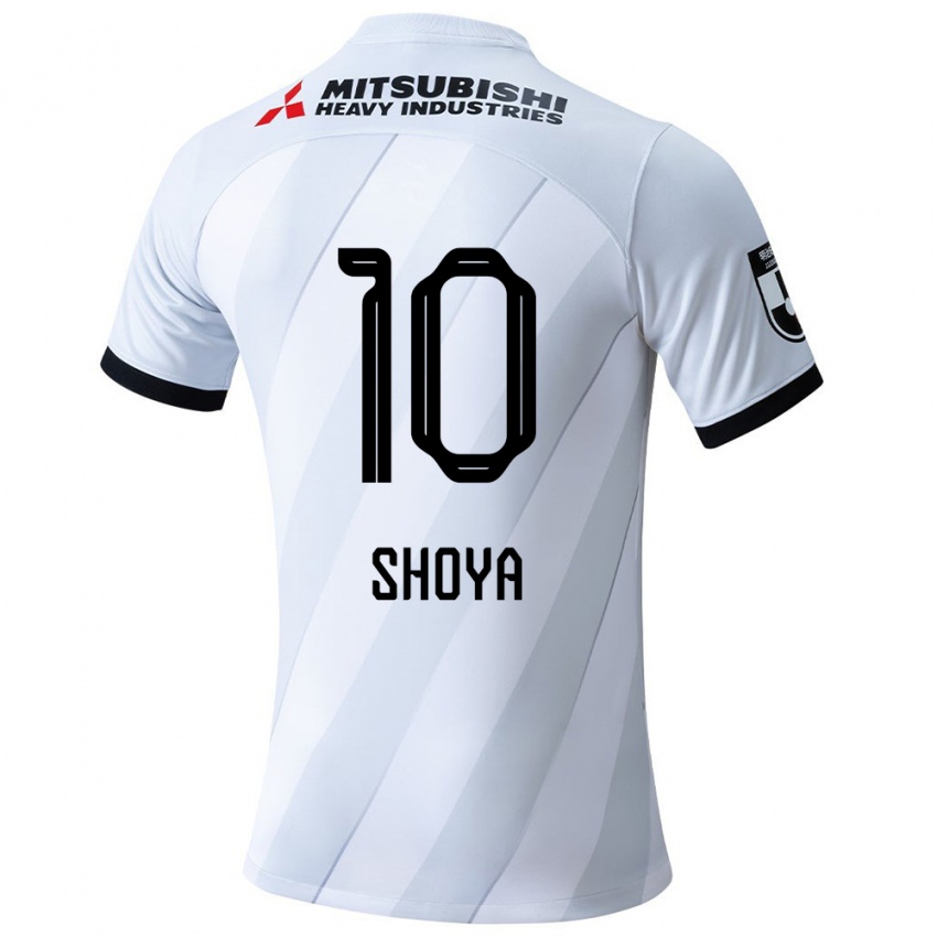 Herren Shoya Nakajima #10 Weiß Grau Auswärtstrikot Trikot 2024/25 T-Shirt