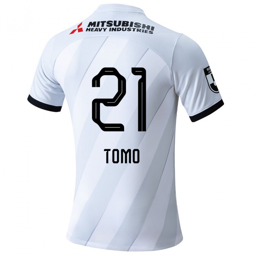 Herren Tomoaki Okubo #21 Weiß Grau Auswärtstrikot Trikot 2024/25 T-Shirt