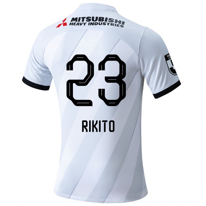 Herren Rikito Inoue #23 Weiß Grau Auswärtstrikot Trikot 2024/25 T-Shirt