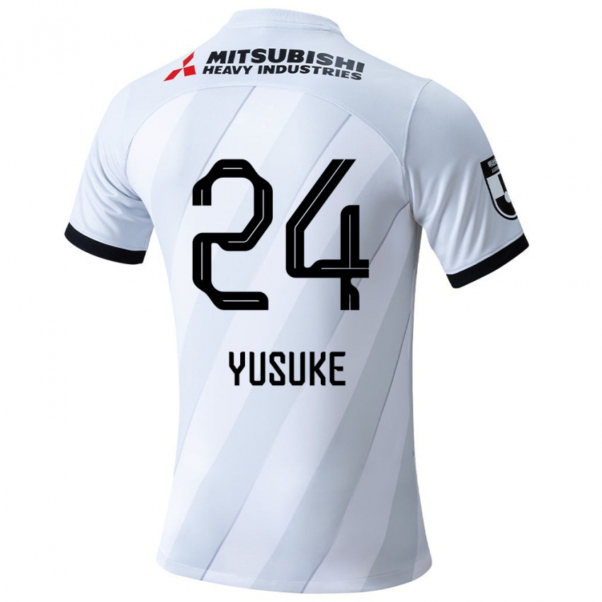 Herren Yusuke Matsuo #24 Weiß Grau Auswärtstrikot Trikot 2024/25 T-Shirt