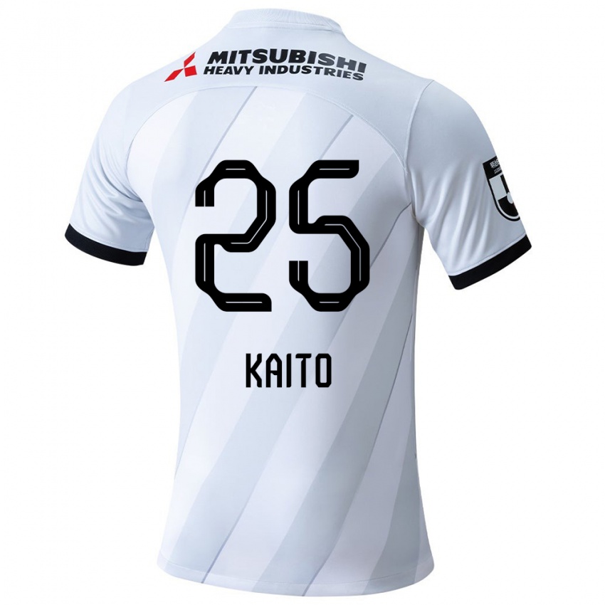 Herren Kaito Yasui #25 Weiß Grau Auswärtstrikot Trikot 2024/25 T-Shirt