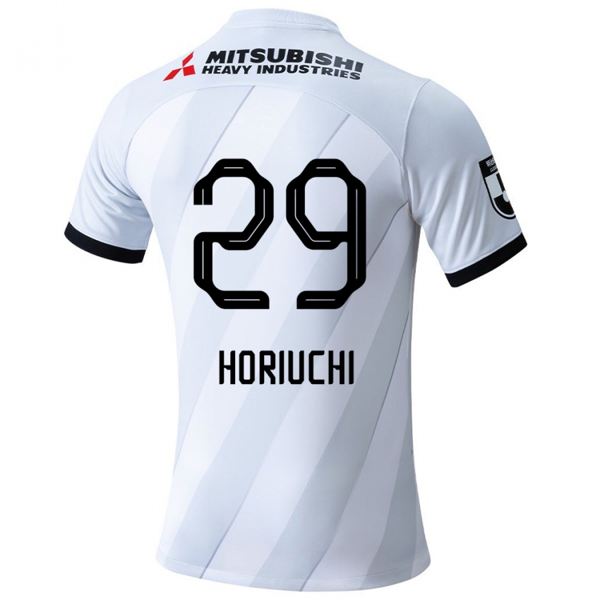 Herren Yota Horiuchi #29 Weiß Grau Auswärtstrikot Trikot 2024/25 T-Shirt