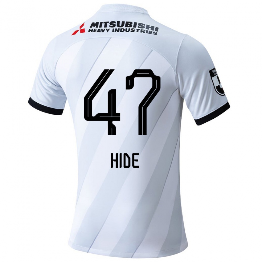 Herren Hidetoshi Takeda #47 Weiß Grau Auswärtstrikot Trikot 2024/25 T-Shirt