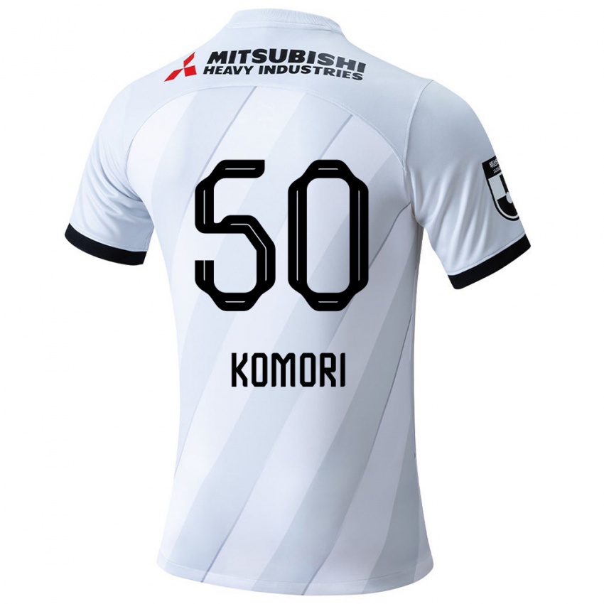 Herren Haruki Komori #50 Weiß Grau Auswärtstrikot Trikot 2024/25 T-Shirt