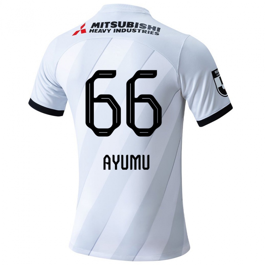 Herren Ayumu Ohata #66 Weiß Grau Auswärtstrikot Trikot 2024/25 T-Shirt