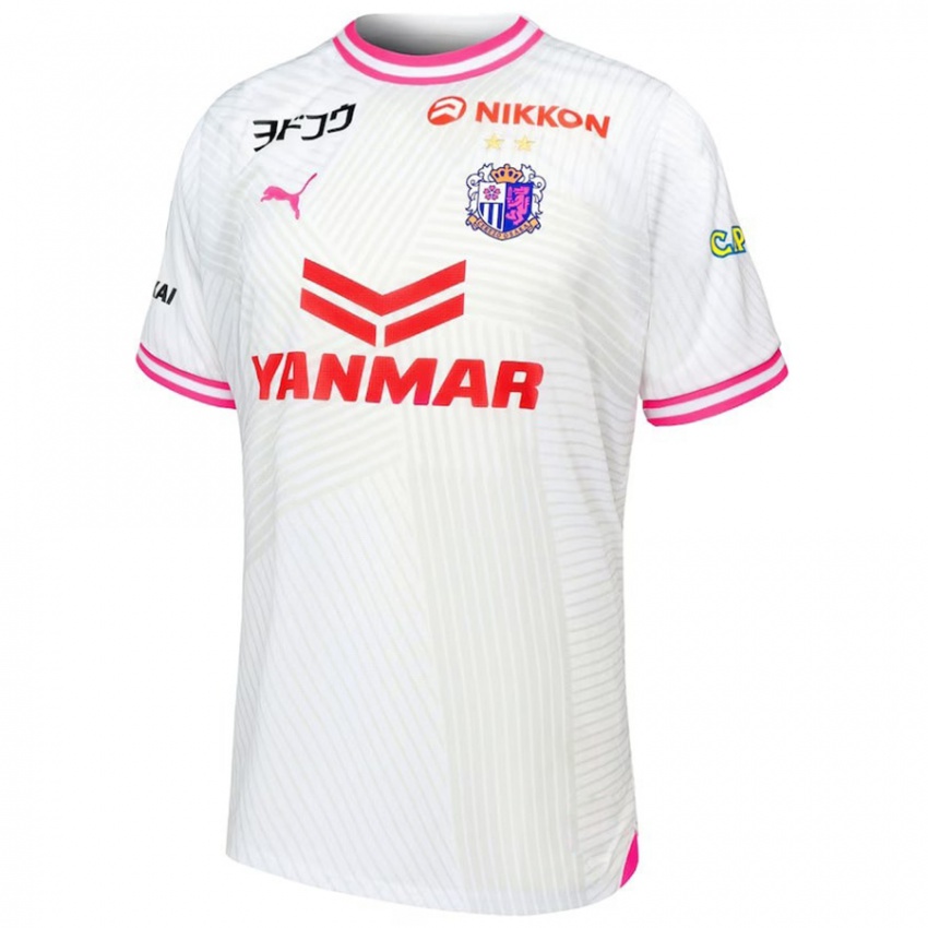 Herren Léo Ceará #9 Weiß Rosa Auswärtstrikot Trikot 2024/25 T-Shirt