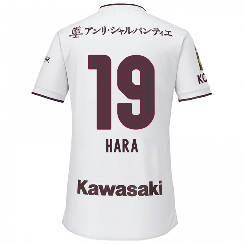 Herren Sota Hara #19 Weiß Rot Auswärtstrikot Trikot 2024/25 T-Shirt