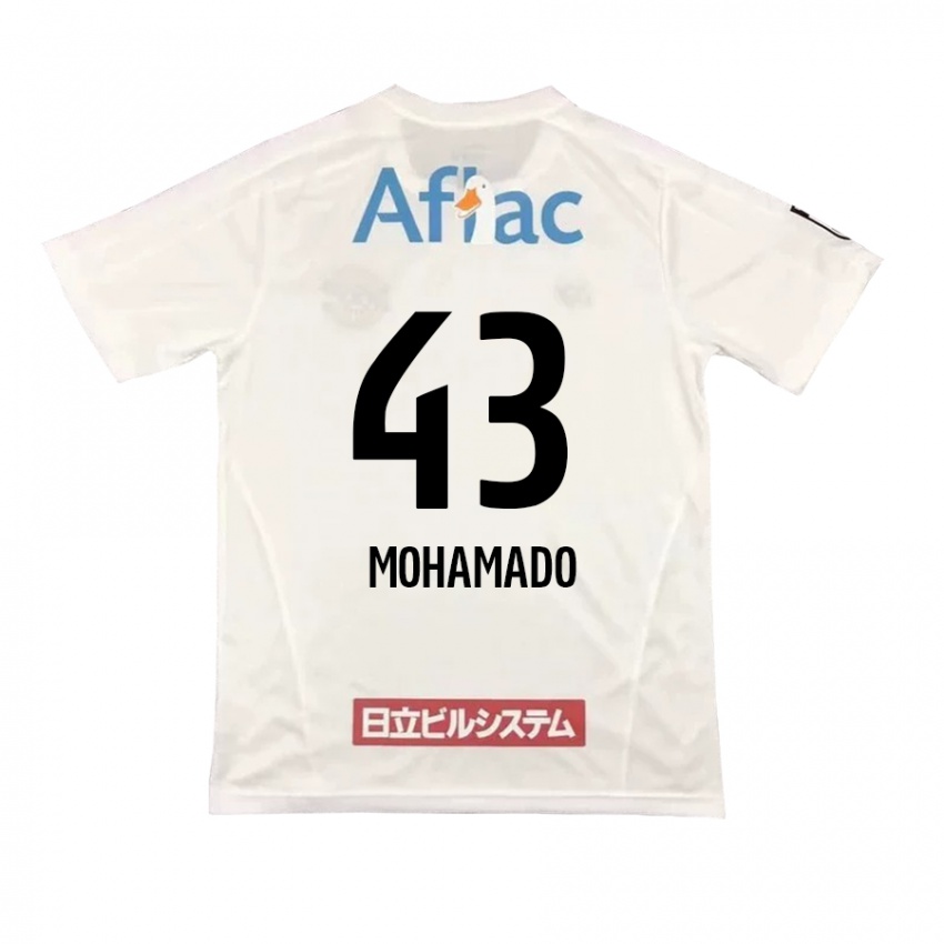 Herren Faruzansana Mohamado #43 Weiß Schwarz Auswärtstrikot Trikot 2024/25 T-Shirt