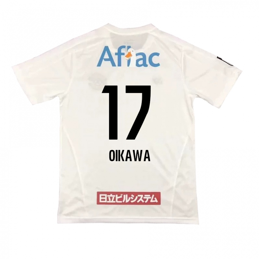 Herren Koki Oikawa #17 Weiß Schwarz Auswärtstrikot Trikot 2024/25 T-Shirt