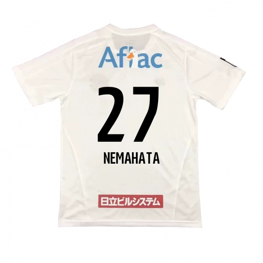 Herren Hayato Nemahata #27 Weiß Schwarz Auswärtstrikot Trikot 2024/25 T-Shirt