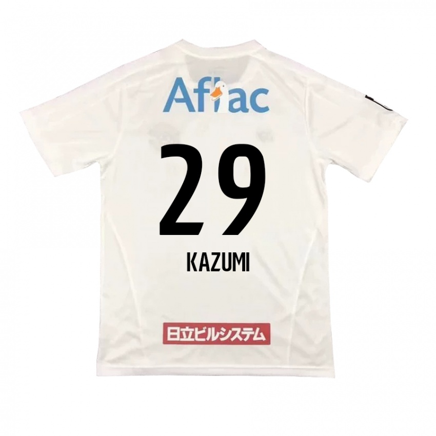 Herren Takuto Kazumi #29 Weiß Schwarz Auswärtstrikot Trikot 2024/25 T-Shirt