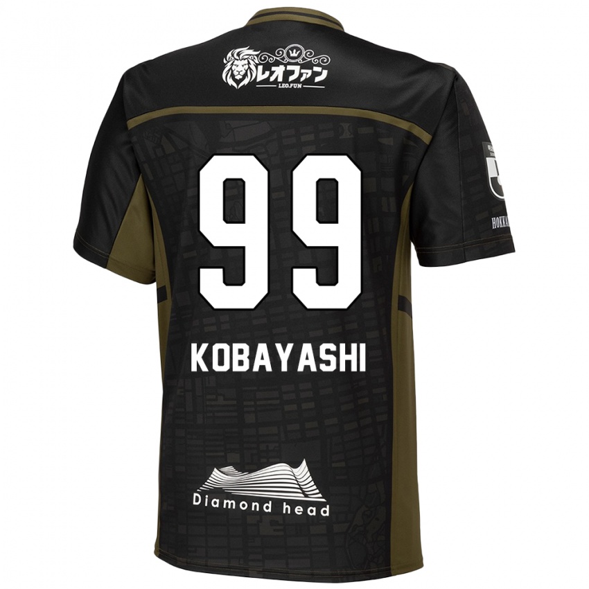 Herren Yuki Kobayashi #99 Schwarz Grün Auswärtstrikot Trikot 2024/25 T-Shirt