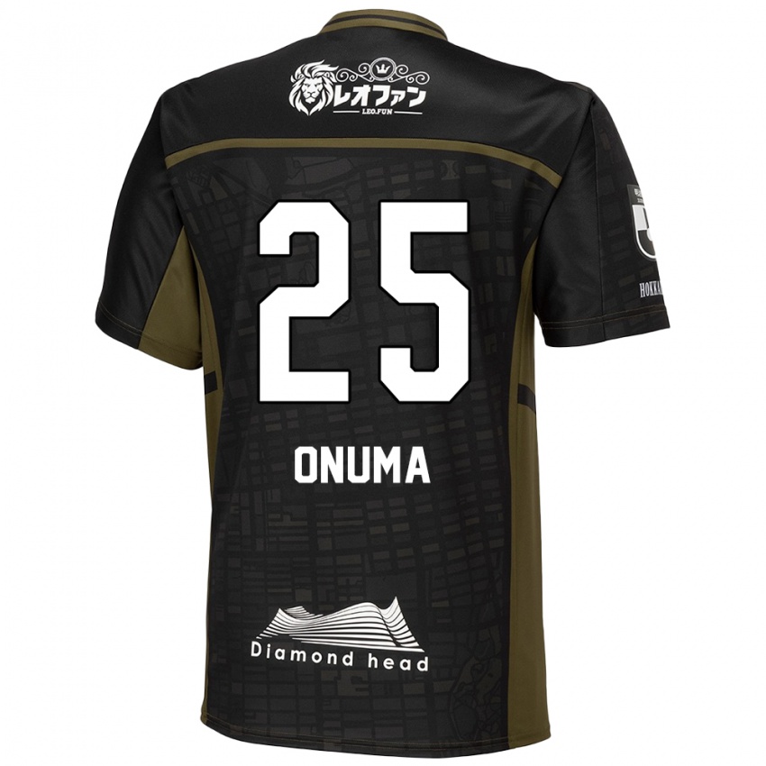 Herren Akito Onuma #25 Schwarz Grün Auswärtstrikot Trikot 2024/25 T-Shirt