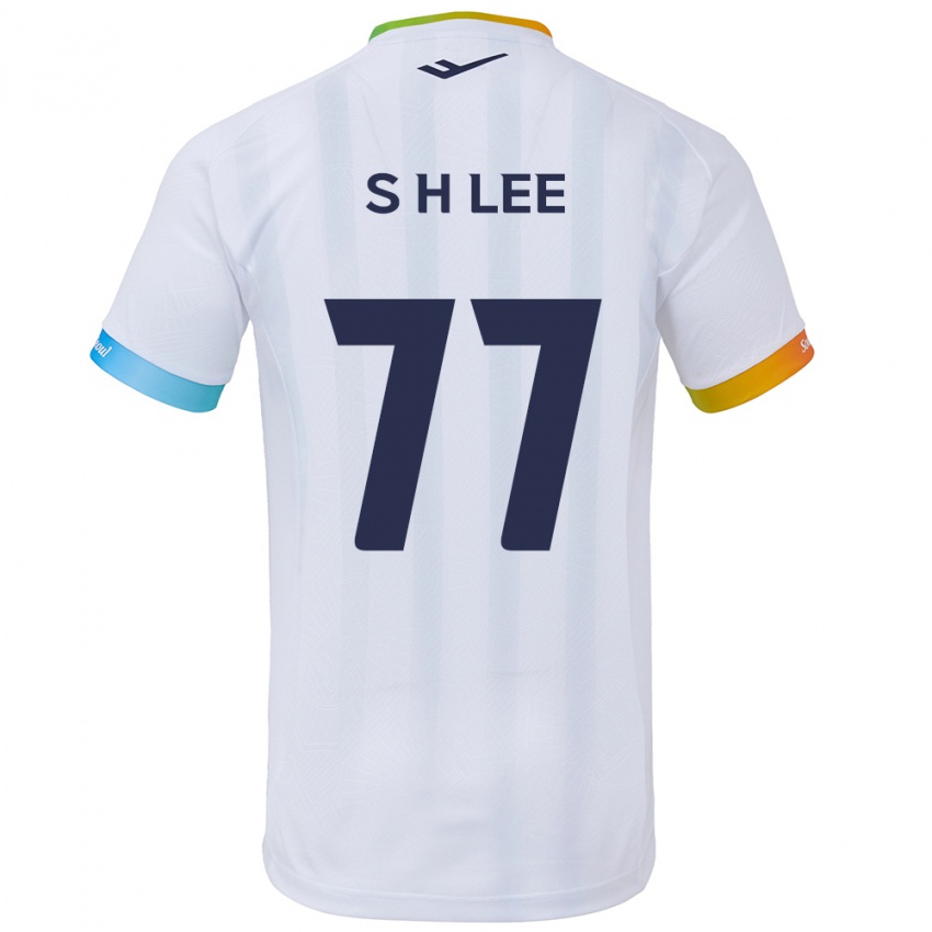 Herren Hyeon-Seung Lee #77 Weiß Blau Auswärtstrikot Trikot 2024/25 T-Shirt