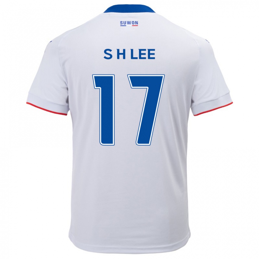 Herren Hyun-Seo Lee #17 Weiß Blau Auswärtstrikot Trikot 2024/25 T-Shirt