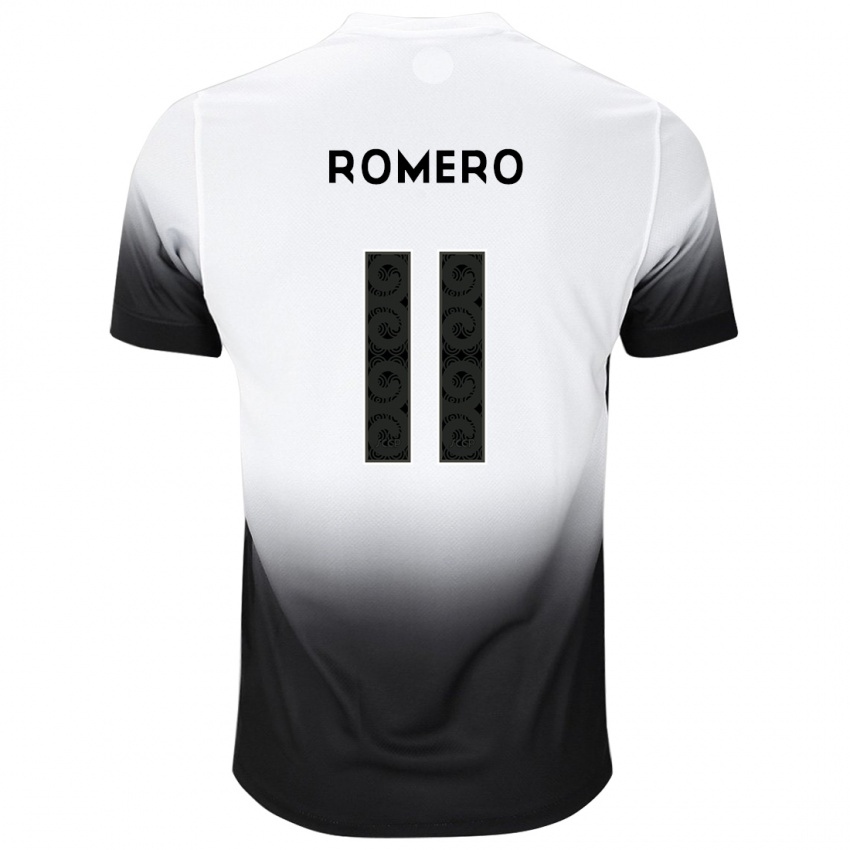 Damen Angel Romero #11 Weiß Schwarz Heimtrikot Trikot 2024/25 T-Shirt