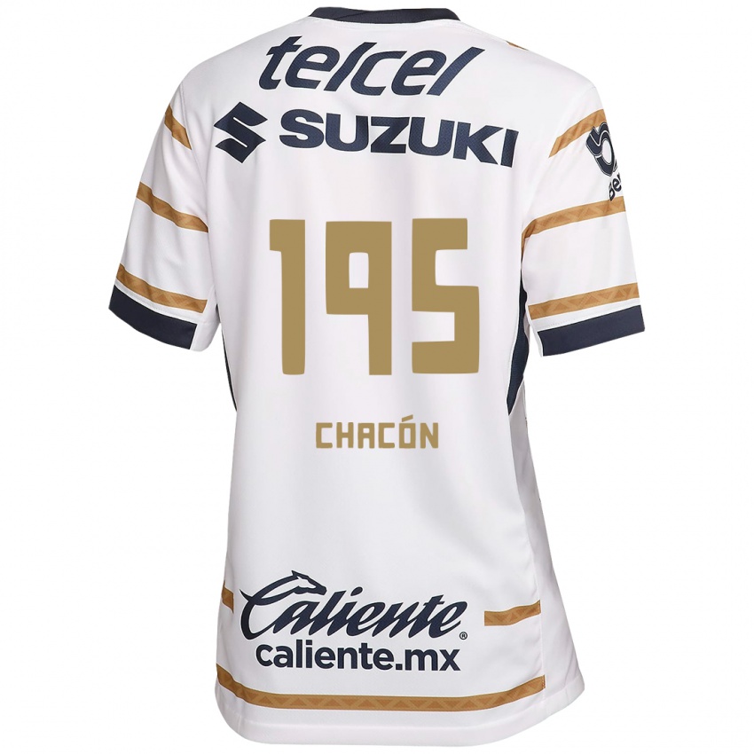 Damen Eduardo Chacón #195 Weißer Obsidian Heimtrikot Trikot 2024/25 T-Shirt