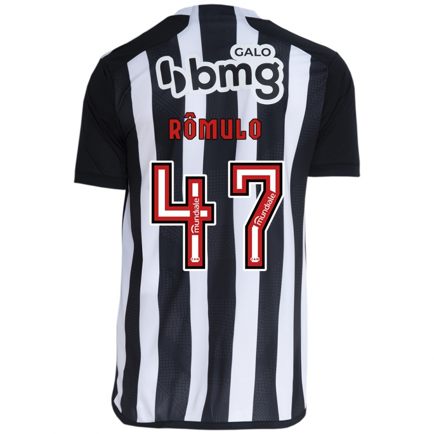 Damen Romulo #47 Weiß Schwarz Heimtrikot Trikot 2024/25 T-Shirt