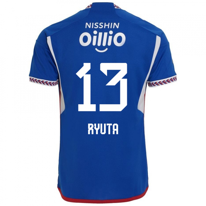 Damen Ryuta Koike #13 Blau Weiß Rot Heimtrikot Trikot 2024/25 T-Shirt