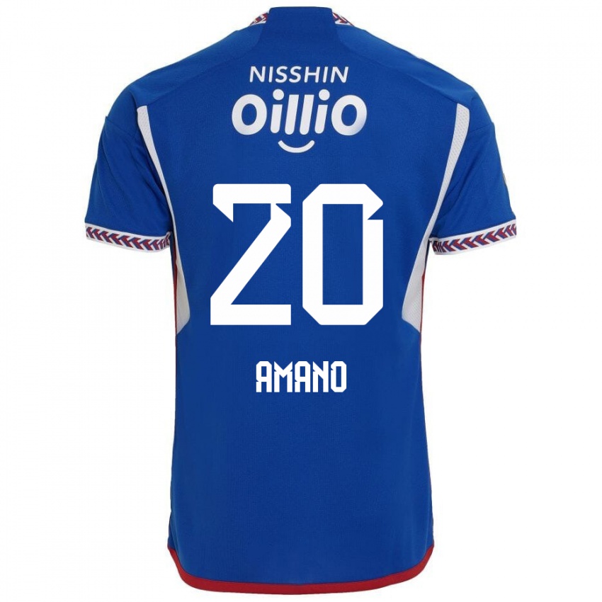 Damen Jun Amano #20 Blau Weiß Rot Heimtrikot Trikot 2024/25 T-Shirt