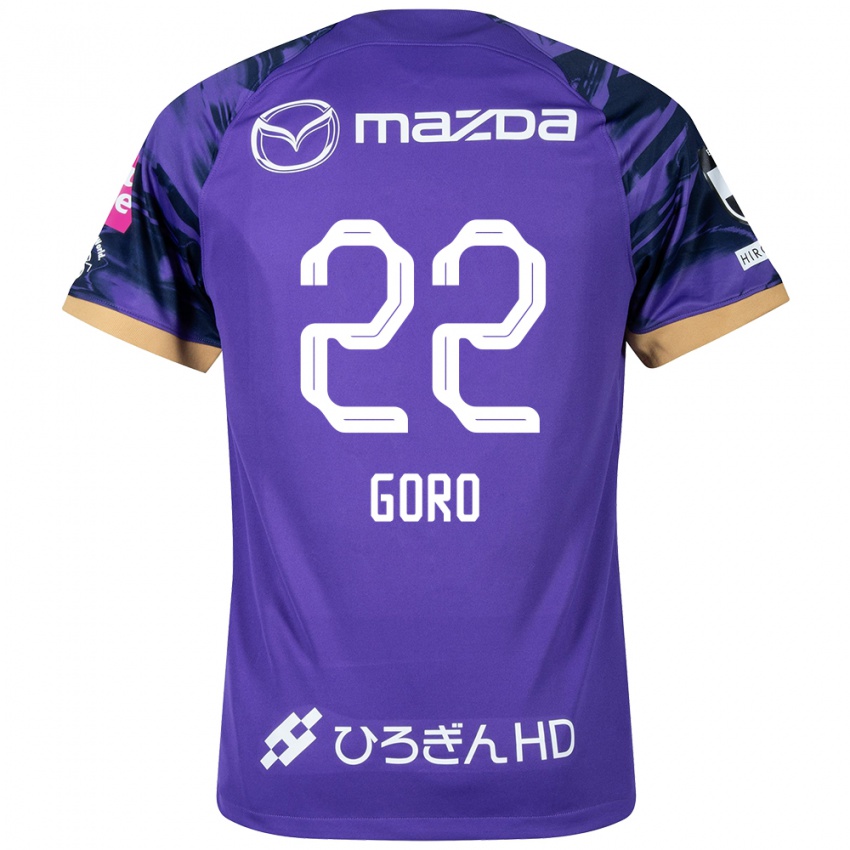 Damen Goro Kawanami #22 Lila Weiß Heimtrikot Trikot 2024/25 T-Shirt