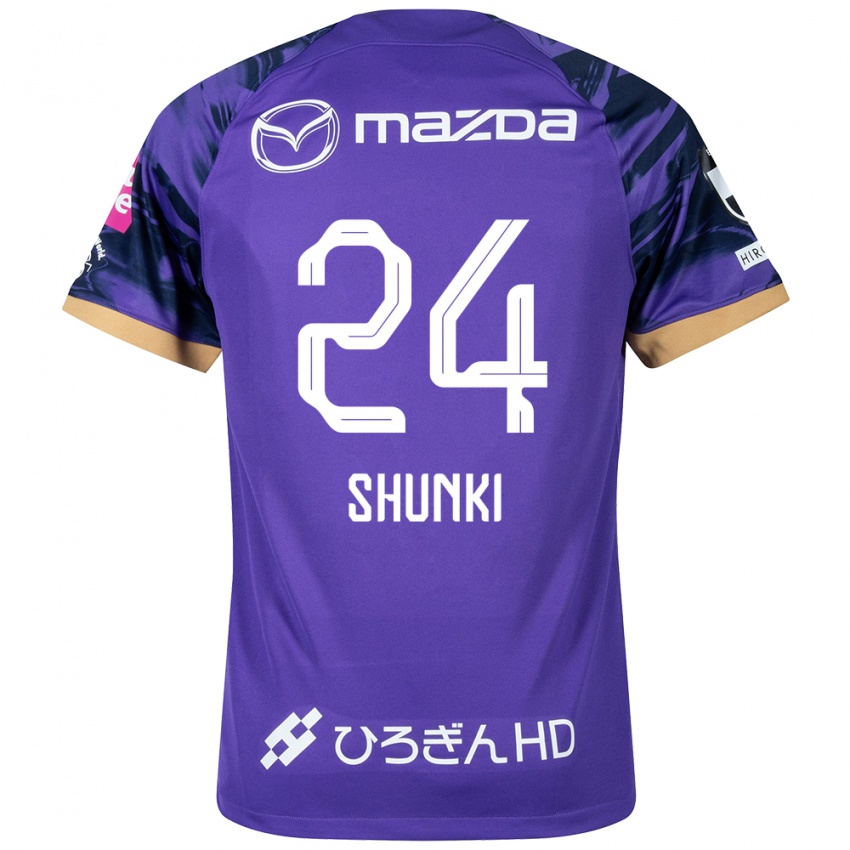 Damen Shunki Higashi #24 Lila Weiß Heimtrikot Trikot 2024/25 T-Shirt