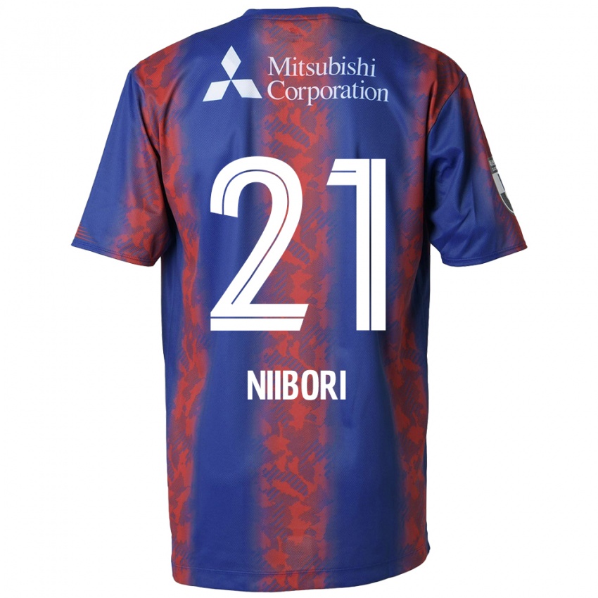 Damen Keita Niibori #21 Blau Rot Heimtrikot Trikot 2024/25 T-Shirt