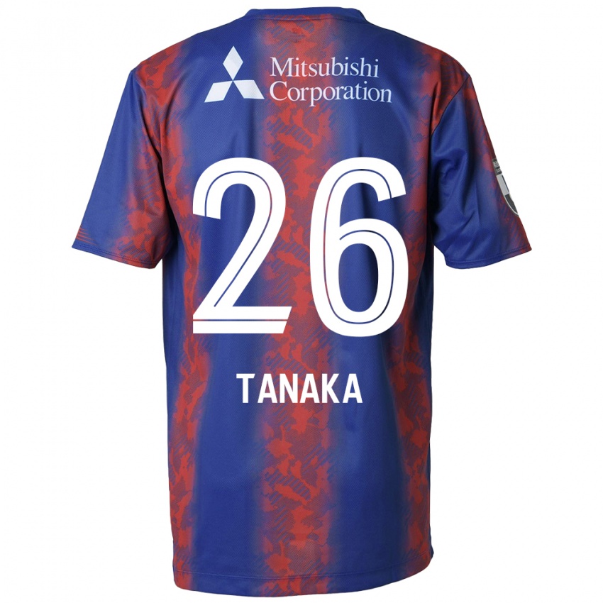 Damen Haruto Tanaka #26 Blau Rot Heimtrikot Trikot 2024/25 T-Shirt