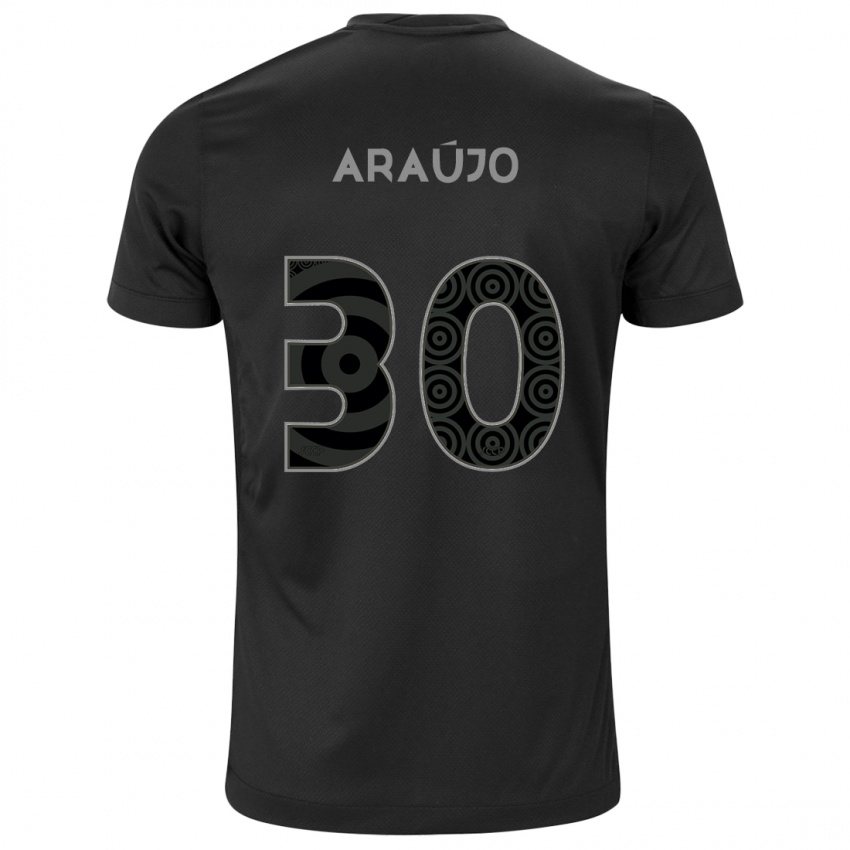 Damen Matheus Araujo #30 Schwarz Auswärtstrikot Trikot 2024/25 T-Shirt