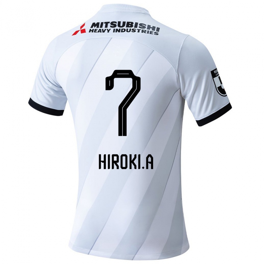 Damen Hiroki Abe #7 Weiß Grau Auswärtstrikot Trikot 2024/25 T-Shirt