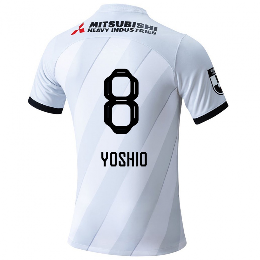 Damen Yoshio Koizumi #8 Weiß Grau Auswärtstrikot Trikot 2024/25 T-Shirt