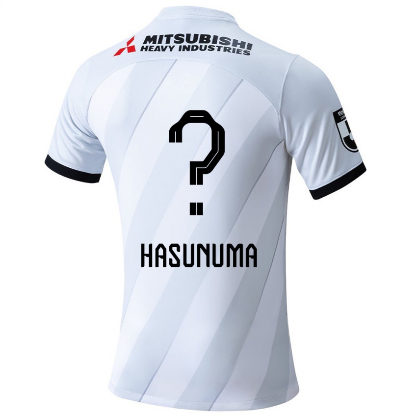 Damen Shunsuke Hasunuma #0 Weiß Grau Auswärtstrikot Trikot 2024/25 T-Shirt