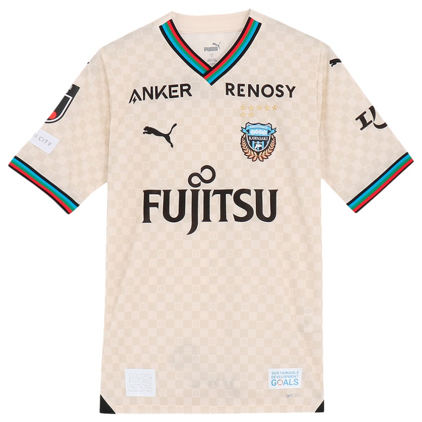 Damen Rensuke Fujii #20 Weiß Grau Auswärtstrikot Trikot 2024/25 T-Shirt