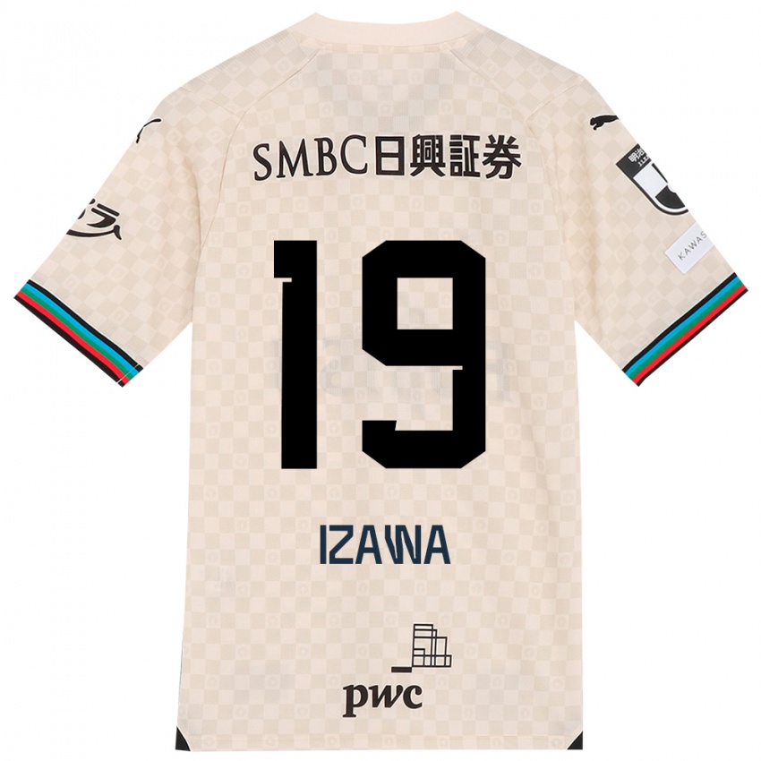 Damen Haruki Izawa #19 Weiß Grau Auswärtstrikot Trikot 2024/25 T-Shirt