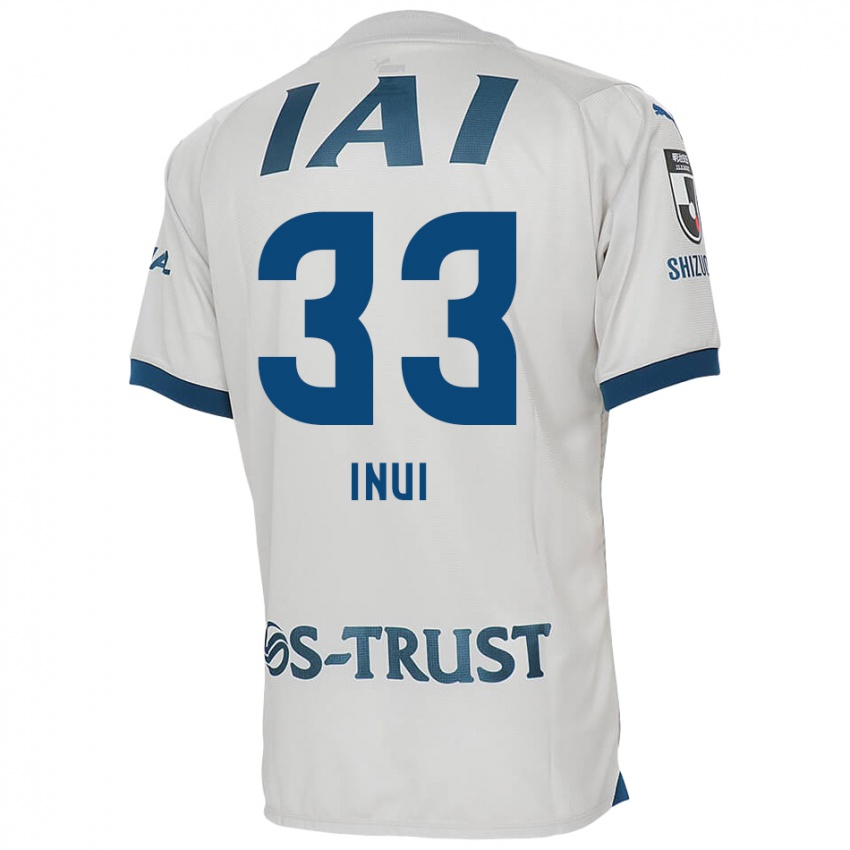 Damen Takashi Inui #33 Weiß Blau Auswärtstrikot Trikot 2024/25 T-Shirt