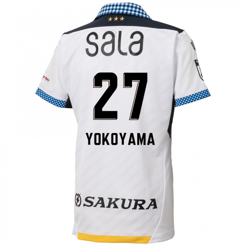 Damen Kota Yokoyama #27 Weiß Schwarz Auswärtstrikot Trikot 2024/25 T-Shirt